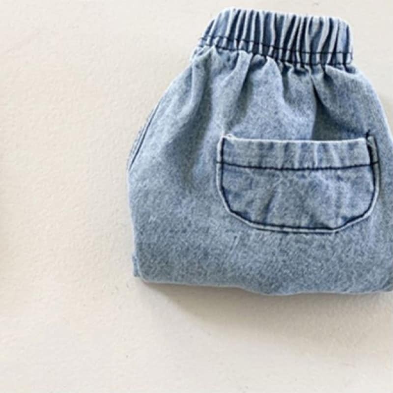 兒童｜水洗牛仔小短褲-細節圖5