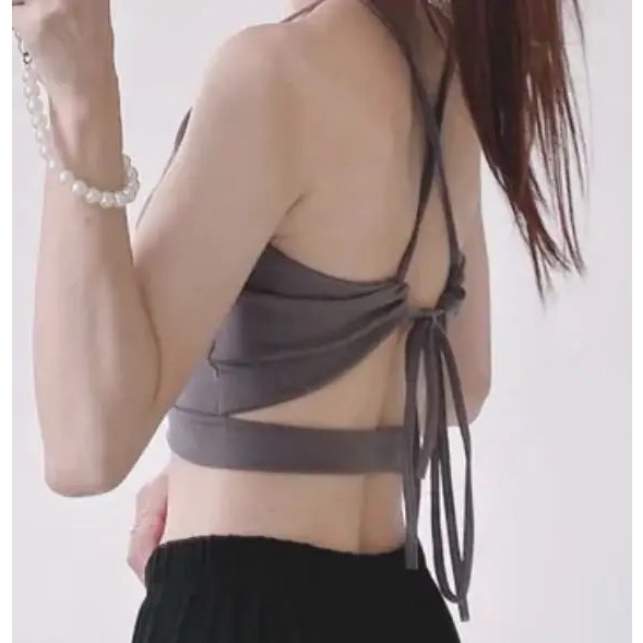 轉售LEGUSTA 撩人心動的迷人 MIT繞脖美背綁帶罩杯背心-細節圖3