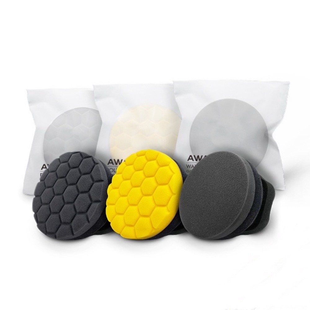 台灣24H出貨 AWA 手握式打蠟海綿 握柄海綿 打蠟海綿 上蠟綿 上蠟海綿 銅鑼燒 握式海綿 清潔蠟海綿 上蠟海棉-細節圖2