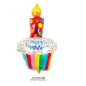 彩色條紋蛋糕氣球(127.5x67cm)