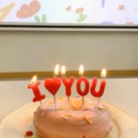 24H現貨出貨附發票【I LOVE YOU蠟燭】愛心蠟燭 生日造型蠟燭 造型蠟燭 蛋糕裝飾 生日派對 生日蠟燭 告白蠟燭-規格圖6