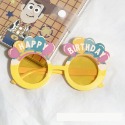 生日眼鏡-新款黃氣球-黃鏡片(些微掉漆)