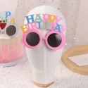 生日眼鏡-粉色雙層生日快樂(塗鴉款)