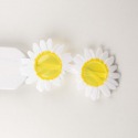 生日眼鏡-白色太陽花-黃色鏡片