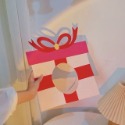 生日面罩 - 粉紅緞帶禮物盒