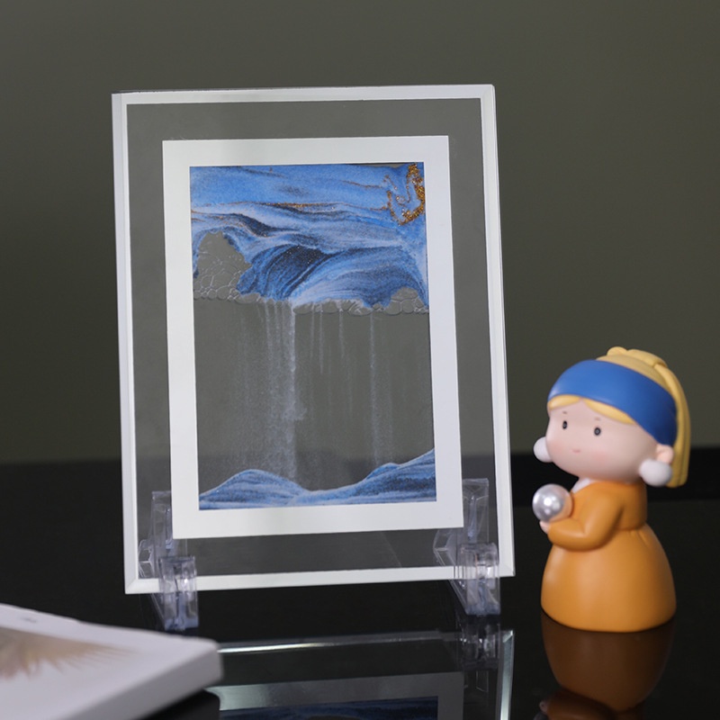 24H現貨出貨附發票【3D流沙】流沙畫 沙畫 山水畫 流沙 交換禮物 流砂 流沙畫擺飾 沙漏畫 流沙擺飾 動沙藝術-細節圖2