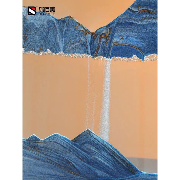 24H現貨出貨附發票【3D流沙】流沙畫 沙畫 山水畫 流沙 交換禮物 流砂 流沙畫擺飾 沙漏畫 流沙擺飾 動沙藝術-細節圖7