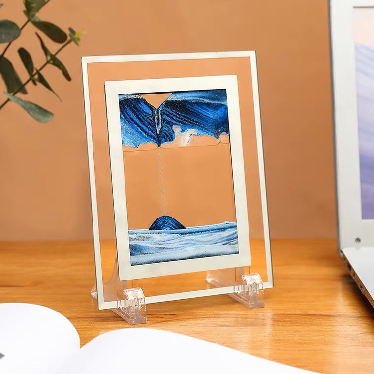 24H現貨出貨附發票【3D流沙】流沙畫 沙畫 山水畫 流沙 交換禮物 流砂 流沙畫擺飾 沙漏畫 流沙擺飾 動沙藝術-細節圖9