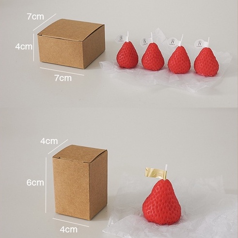 24H現貨出貨附發票【多款蠟燭10件88折】草莓蠟燭 草莓香氛蠟燭 造型蠟燭 香薰蠟燭 生日蛋糕蠟燭 生日蠟燭 蛋糕裝飾-細節圖2