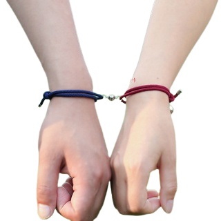 24H現貨出貨附發票【4件88折】情侶手鍊 情侶手環 情侶手鏈 情侶手鍊磁鐵 情人節禮物送女友 520 禮物 磁吸手環-細節圖2