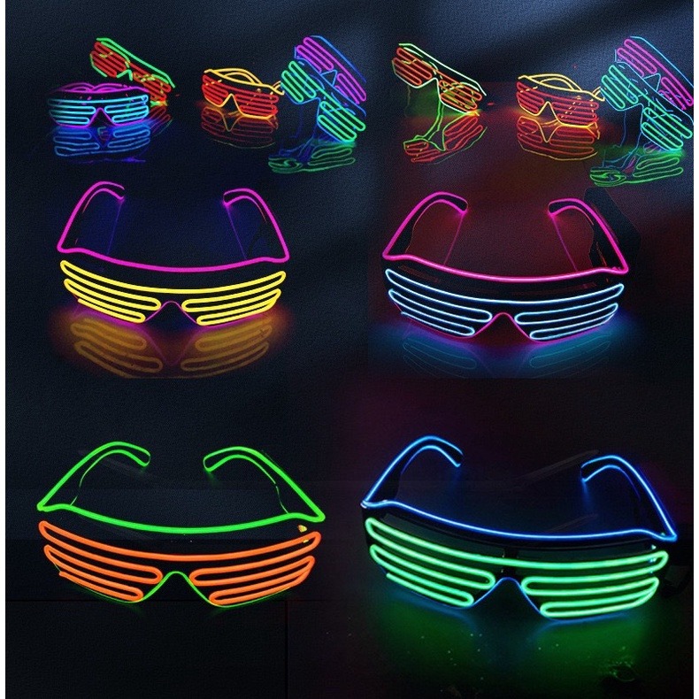 24H現貨出貨 發光眼鏡 派對眼鏡 LED眼鏡 蹦迪眼鏡 夜店眼鏡 閃光眼鏡 變色眼鏡 閃亮眼鏡 生日-細節圖7