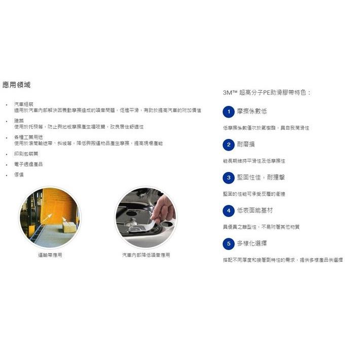 【網路超市】3M 5423助滑膠帶 隔音膠帶 異音膠帶 抗磨膠帶 PE膠帶 3M 5421 5425可參考/耐磨助滑抗噪-細節圖2
