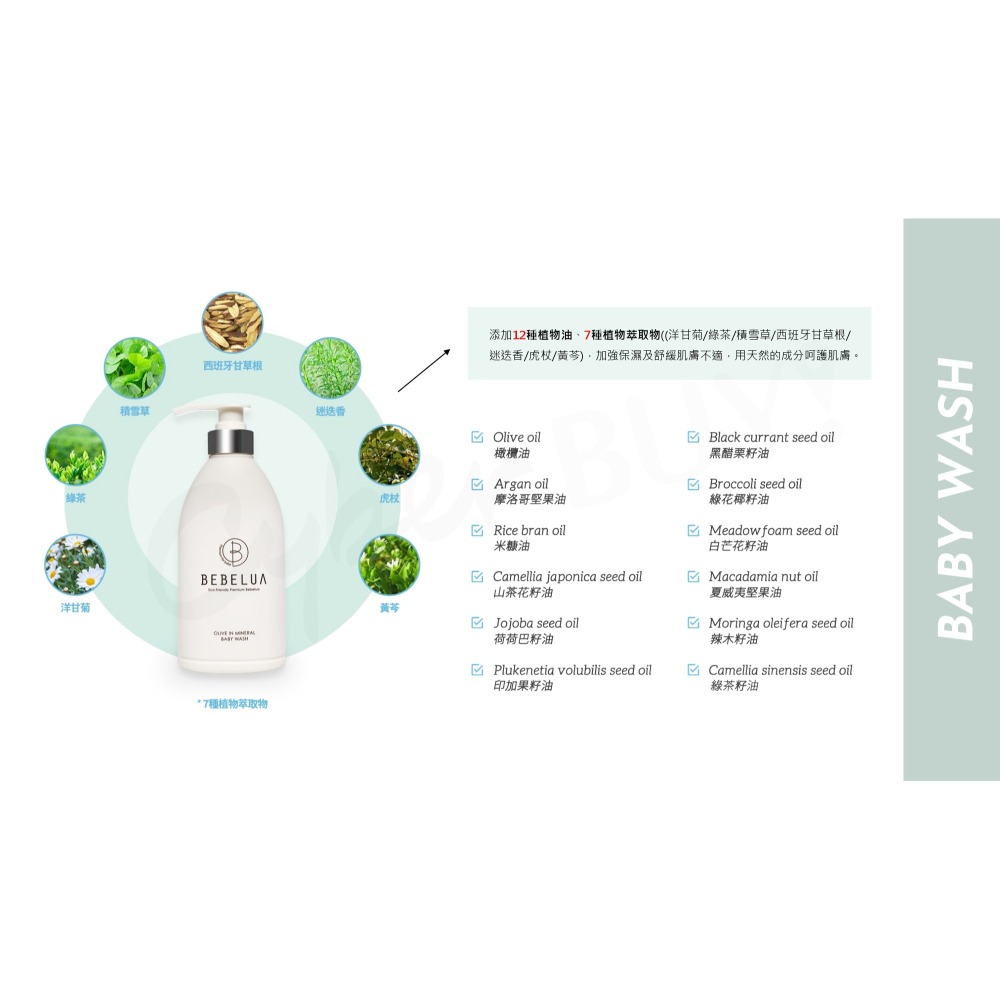 🔥異膚寶媽開發🔥韓國 BEBELUA 溫和二用洗髮沐浴乳500ml　(新生兒/全齡層適用) 溫和洗沐保養品牌-細節圖4