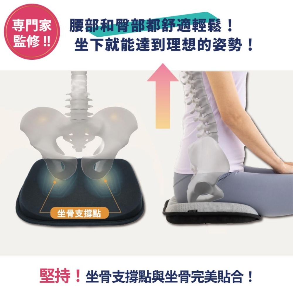 日本 bodysprout GUIN-SEAT 樂樂座 健康整骨 雙面用 小林-細節圖2