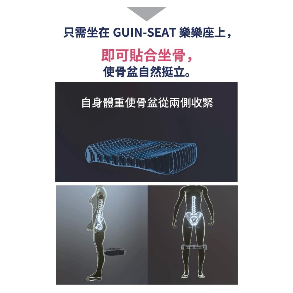 日本 bodysprout GUIN-SEAT 樂樂座 健康整骨 雙面用 小林-細節圖3