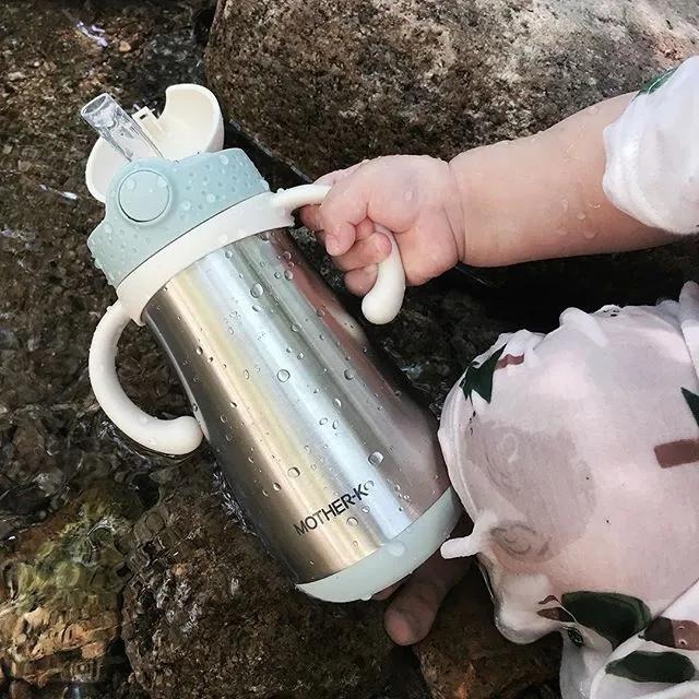 韓國MOTHER-K 頂級不鏽鋼保溫/保冷學習杯350ml-細節圖2