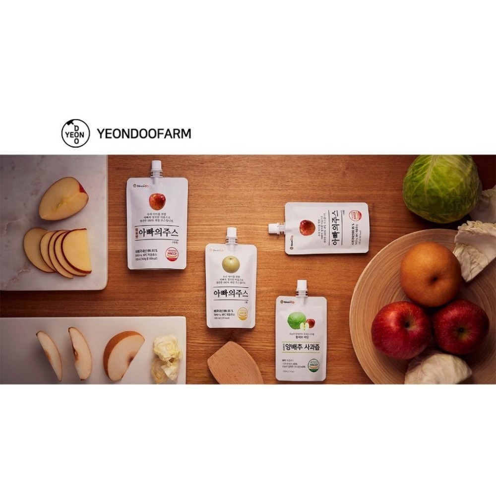 韓國 YEONDOO FARM 莊園好農 蔬果汁 鮮果汁 兒童果汁 100ml 妍杜農場 NF 純果汁 不添加水-細節圖8