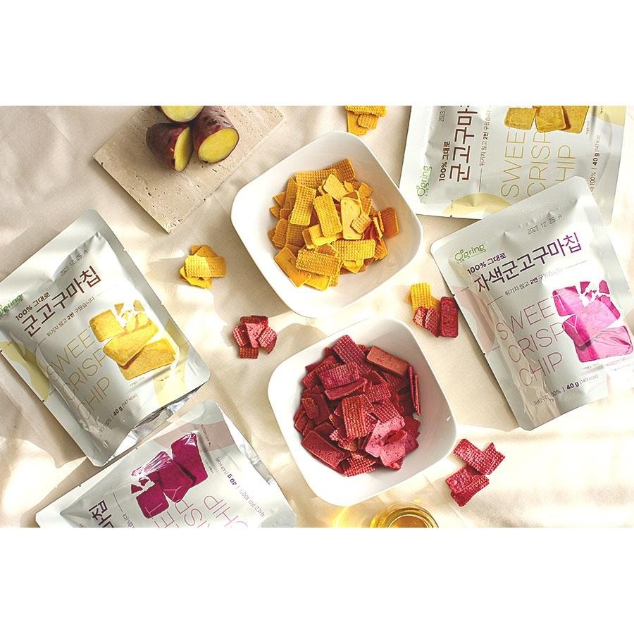 韓國 SPRING DAY 無添加地瓜 地瓜條 地瓜脆片 迷你烘烤地瓜條 香蒸 烘烤 紫薯 地瓜條隨手包-細節圖7