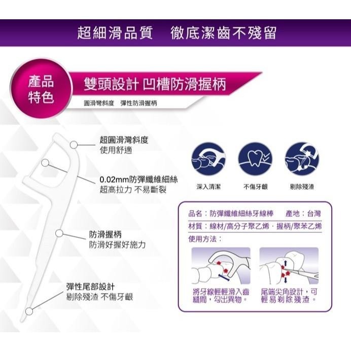 3M 細滑牙線棒 36支  附隨身盒 不易斷裂 給你潔牙新體驗 牙得安 兒童專用牙線棒-細節圖6