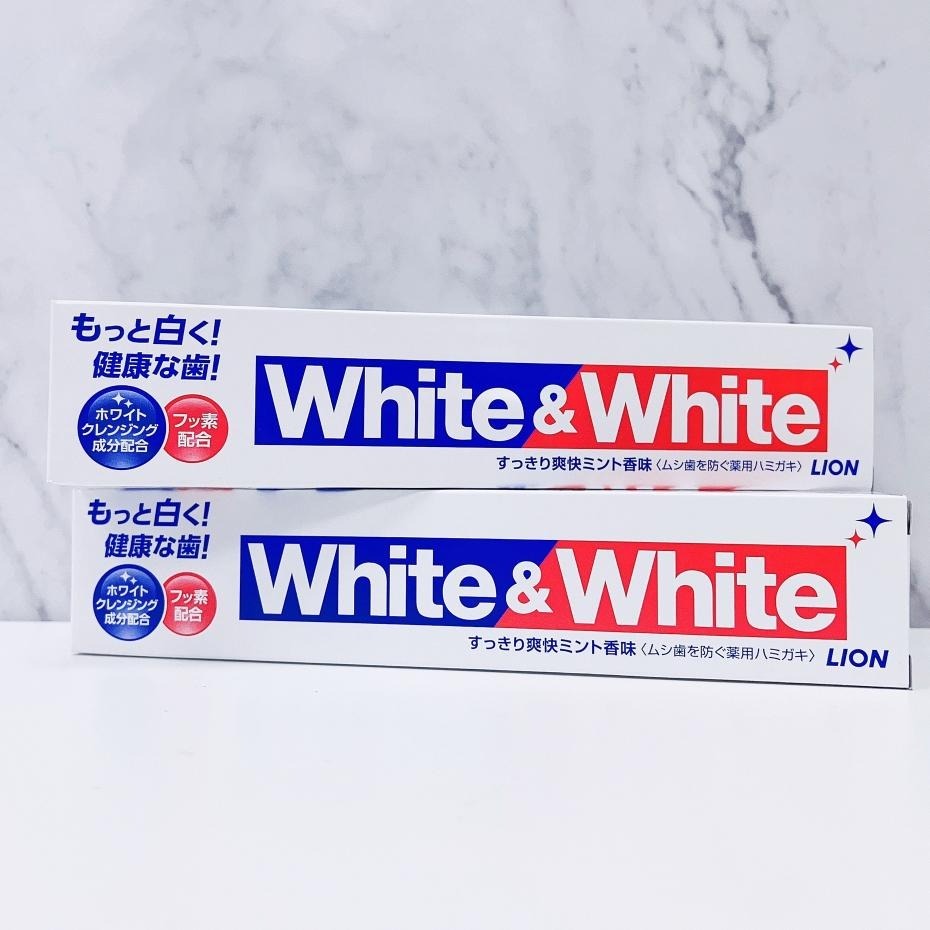 🔥日本製🔥 Lion 獅王 White＆White 特效酵素美白牙膏 150g-細節圖4