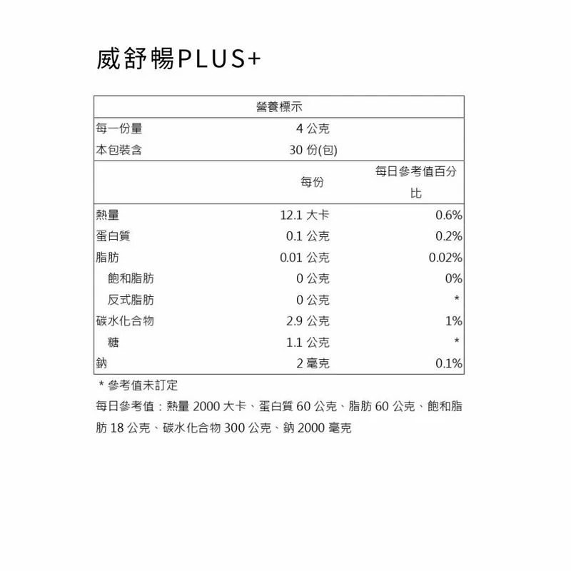 威舒暢 PLUS+益菌酵素 (30包入) 上班久坐 幫助消化排便順暢-細節圖2