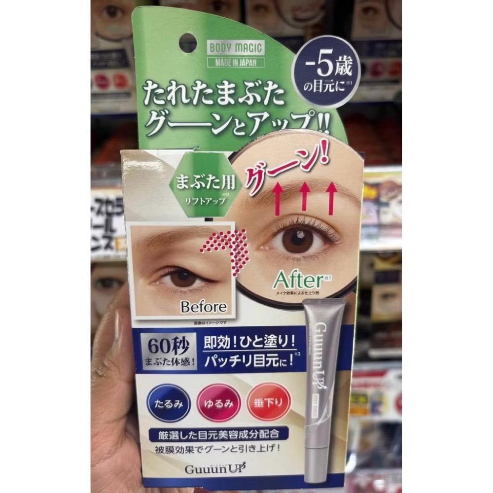 現貨❤️日本🇯🇵BODY MAGIC Guuun UP 眼部提拉霜-細節圖2