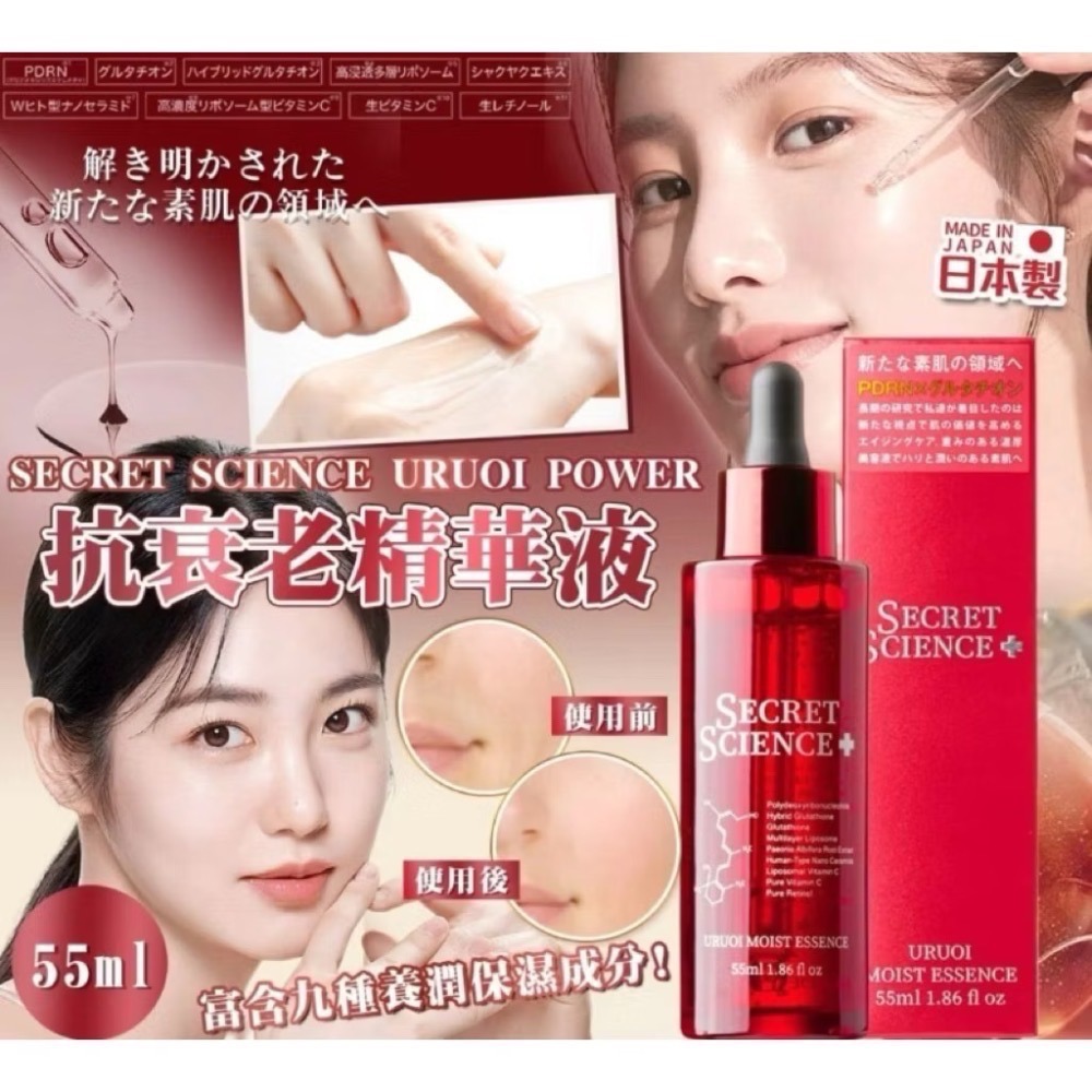 現貨❤️日本🇯🇵 SECRET SCIENCE Uruoi 保濕精華 55ml-細節圖4