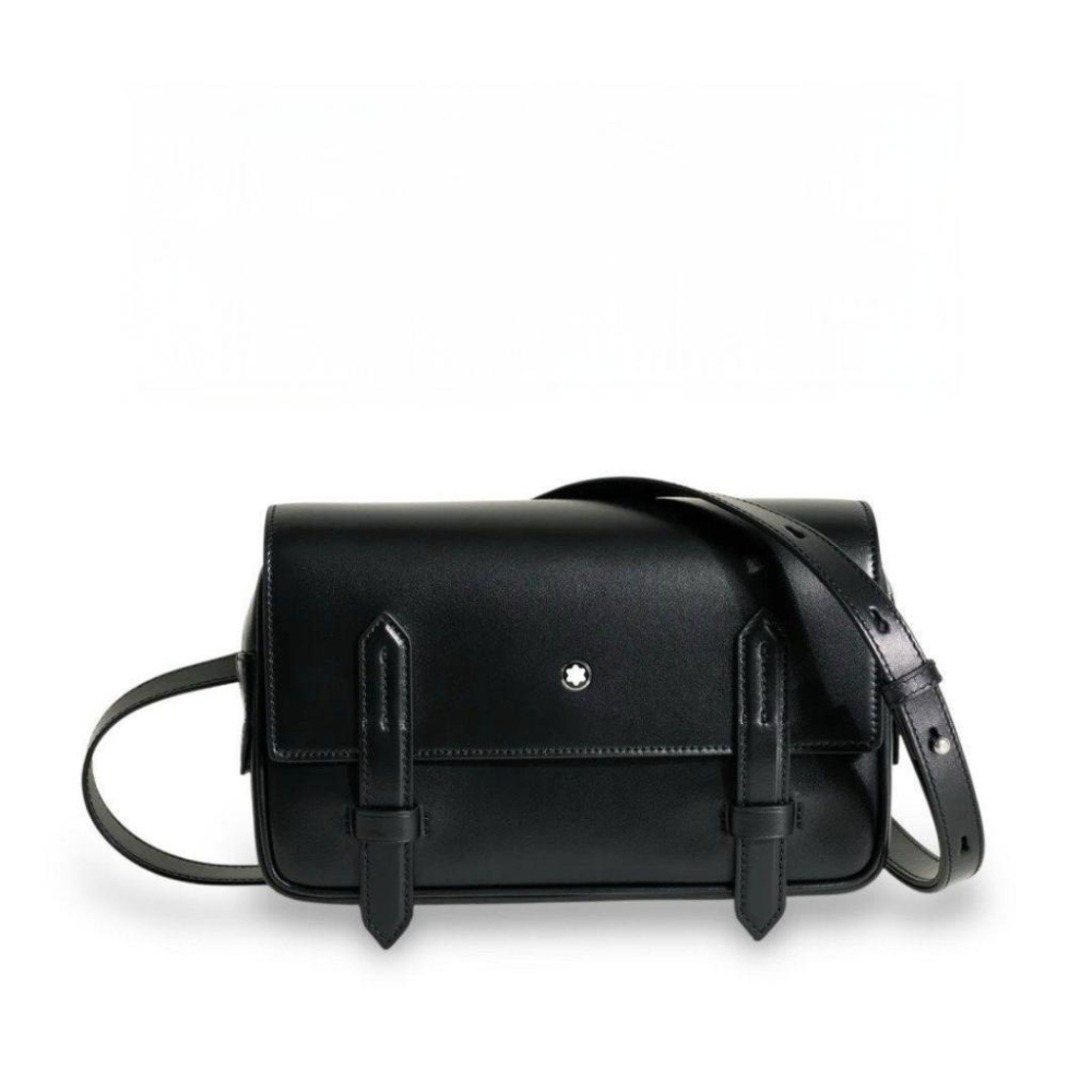 萬寶龍大師傑作（大班）系列信差包 |牛皮｜黑色｜亮面皮革｜斜背包｜公事包｜郵差包｜工作包｜小包｜男女通用款-細節圖4