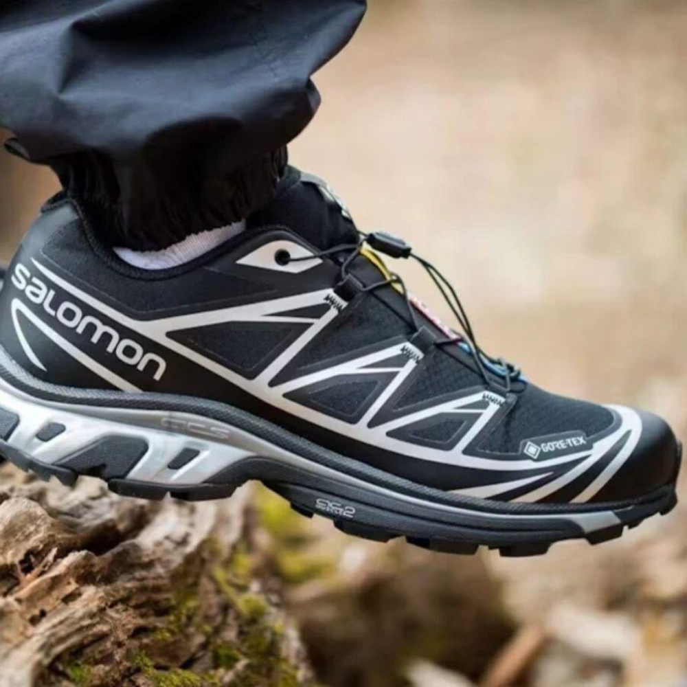 Salo XT-6 越野登山鞋 L47450600 黑銀色｜黑色｜銀色｜白色｜網眼布鞋面｜防潑水｜運動鞋 男女通用-細節圖4