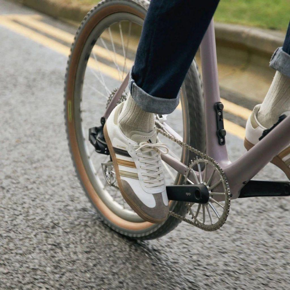 adi Velosamba聯名款自行車卡扣鞋 x END “Social Cycling” 聯名款休閒鞋 焦糖棕色-細節圖4