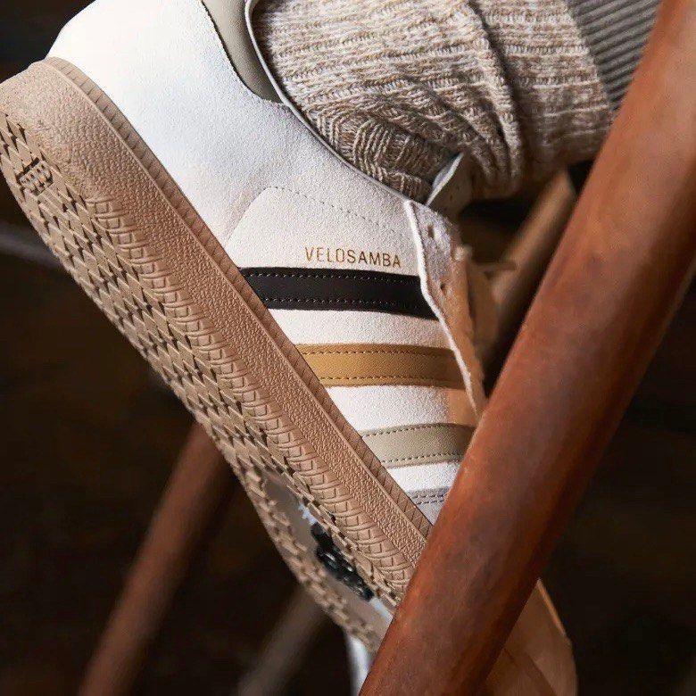 adi Velosamba聯名款自行車卡扣鞋 x END “Social Cycling” 聯名款休閒鞋 焦糖棕色-細節圖9