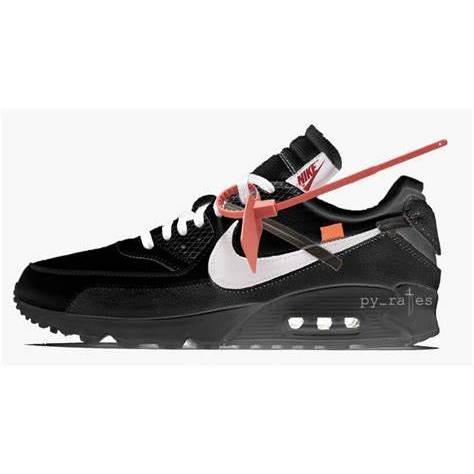 NK Air Max 90 Off-White Black-細節圖2