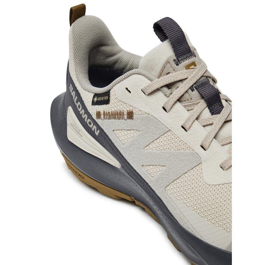 Salo 女 ELIXIR ACTIV Goretex 低筒登山鞋 銀雲/黑灰/棕-細節圖3