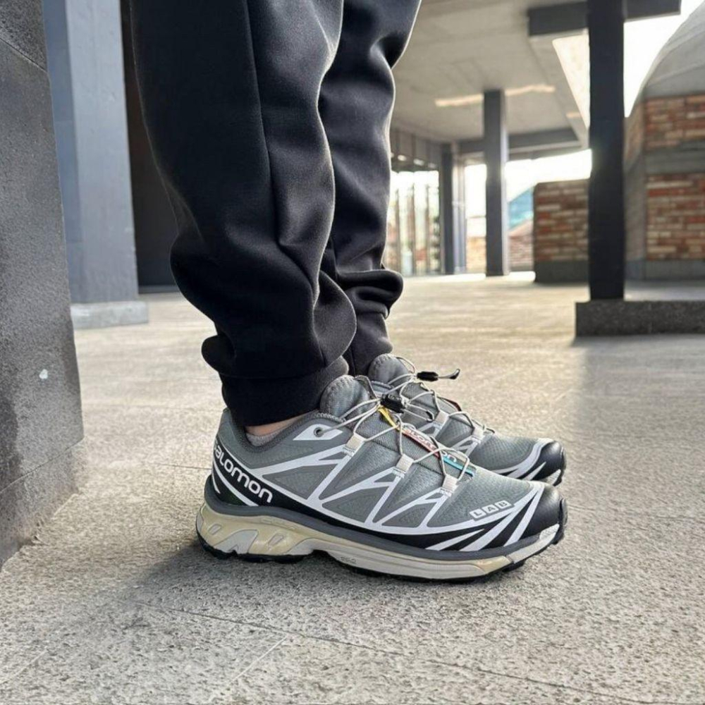 👟 Salo XT-6 越野登山鞋 L47305700 銀灰色｜白色｜黑色｜奶油色｜網眼布鞋面-細節圖6