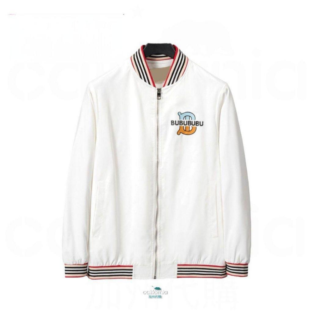 B 條紋領TB字樣棒球外套/飛行外套/夾克/風衣/衝鋒衣｜❗️此為剪標商品-細節圖3
