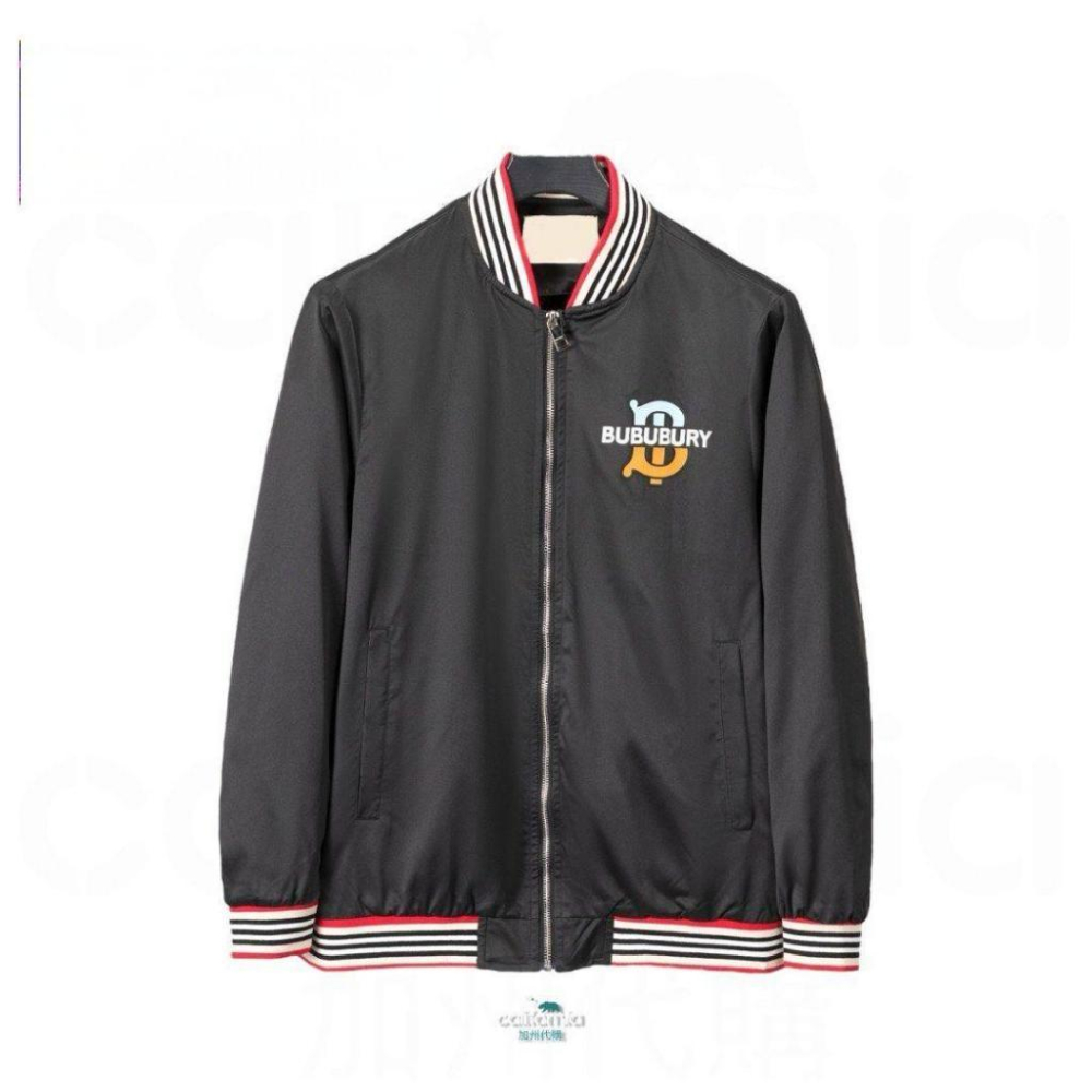 B 條紋領TB字樣棒球外套/飛行外套/夾克/風衣/衝鋒衣｜❗️此為剪標商品-細節圖4