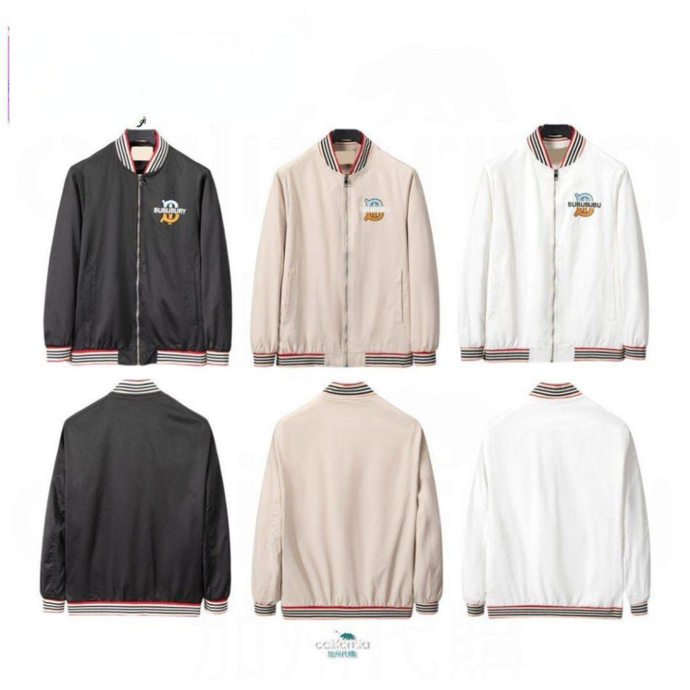 B 條紋領TB字樣棒球外套/飛行外套/夾克/風衣/衝鋒衣｜❗️此為剪標商品-細節圖5