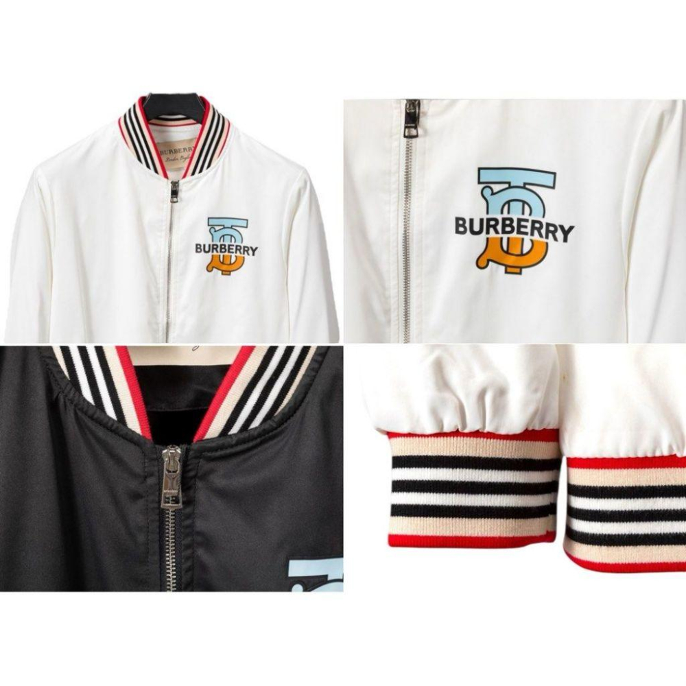 B 條紋領TB字樣棒球外套/飛行外套/夾克/風衣/衝鋒衣｜❗️此為剪標商品-細節圖8