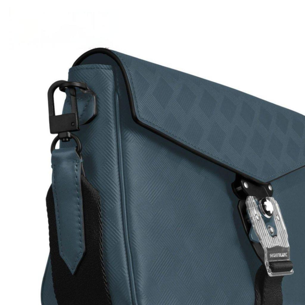 萬寶龍EXTREME 風尚系列 3.0 袖珍型信封包，設有 M LOCK 4810 鎖扣 |牛皮｜斜背包｜公事包-細節圖4