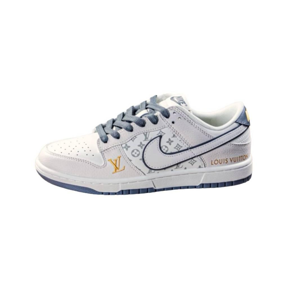 NK Dunk Low x 聯名LV Louis Vuitton 聯乘鞋款 米灰色/著名訂製設計師nobrain訂製-細節圖5