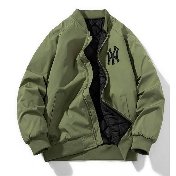 紐約洋基隊LOGO設計(New York Yankees） 寬鬆飛行外套  男女款/情侶款-細節圖4