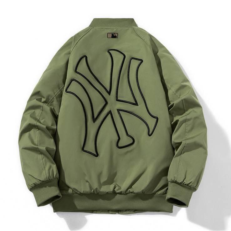 紐約洋基隊LOGO設計(New York Yankees） 寬鬆飛行外套  男女款/情侶款-細節圖5