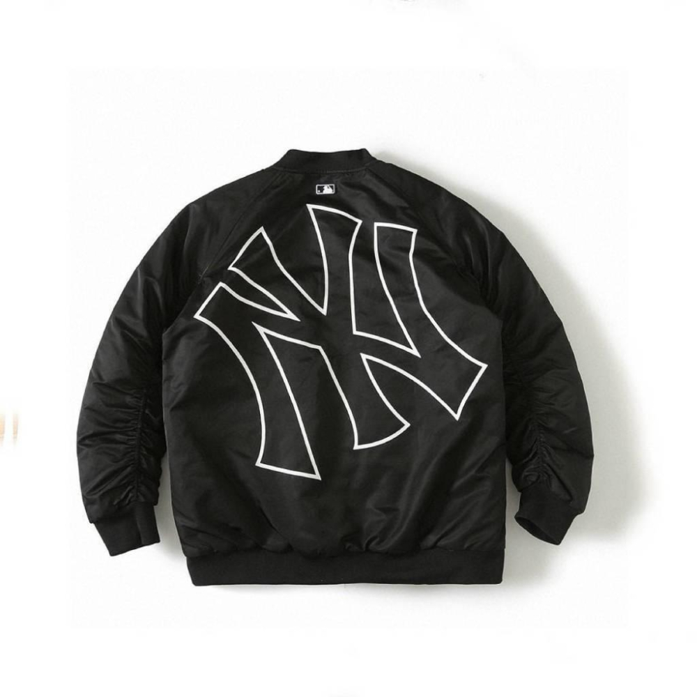 紐約洋基隊LOGO設計(New York Yankees） 寬鬆飛行外套  男女款/情侶款-細節圖7
