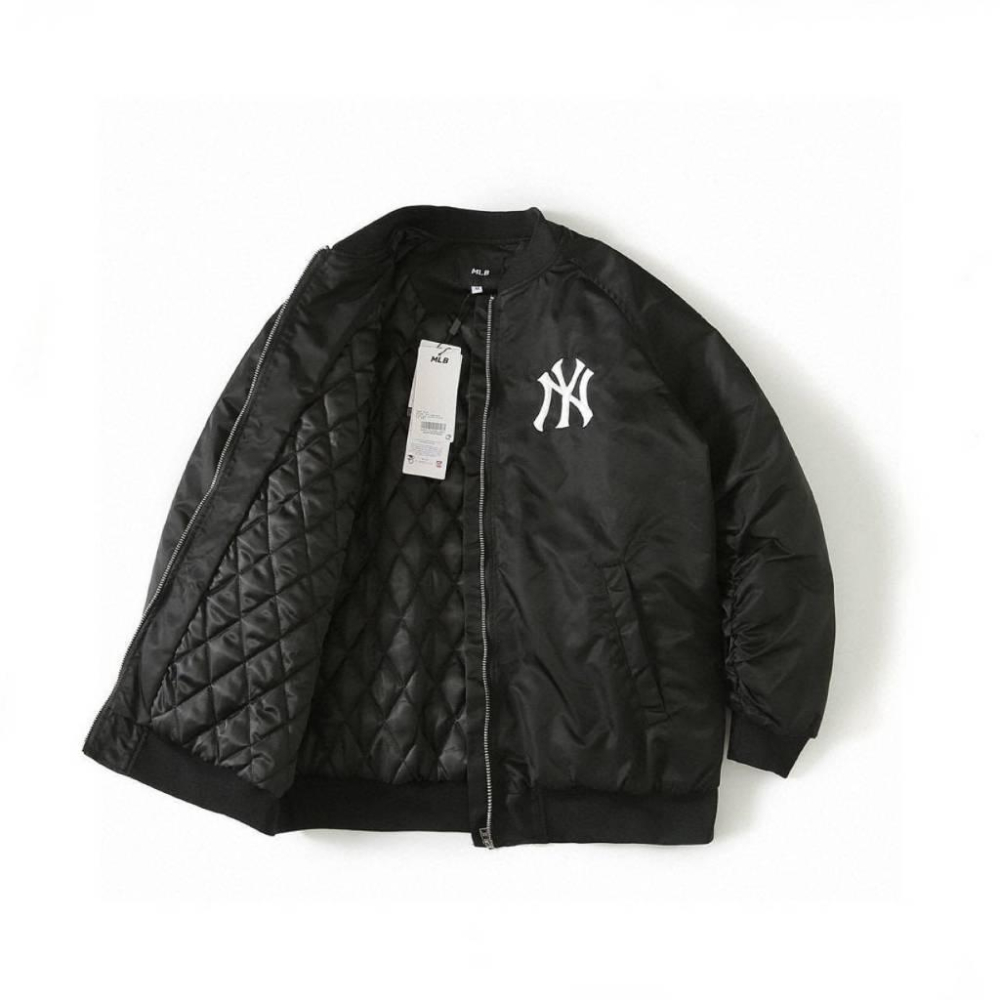 紐約洋基隊LOGO設計(New York Yankees） 寬鬆飛行外套  男女款/情侶款-細節圖8