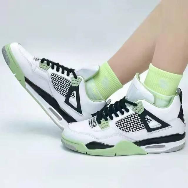 AJ 4 “Oil Green” 油綠色/酪梨綠 DR5415-103 男女通用鞋款-細節圖3