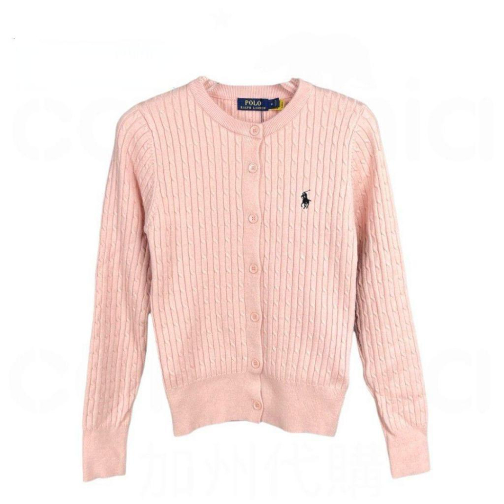 RL Women’s 針織小外套 黑色/杏色/灰色/粉色/白色-細節圖3