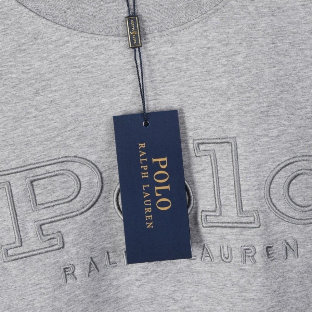 RL男款低調字母長袖抓絨/水貂絨/大學T/運動衫/素T｜Factory Store工廠店版本-細節圖6