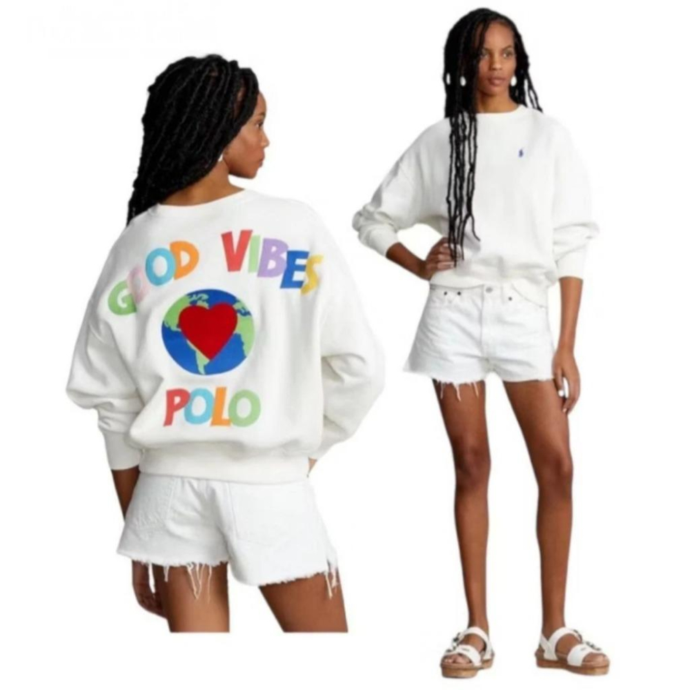 🇺🇸RL Polo  Women’s Bear Logo Sweatshirt 女款長袖/毛圈連帽大學T/運動衫-細節圖5