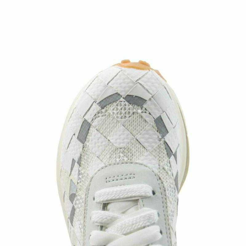 NK x sacai 3.0 Vapor Waffle “Woven” 棋盤格紋編織 白灰迷彩 解構 雙勾聯名跑鞋-細節圖5