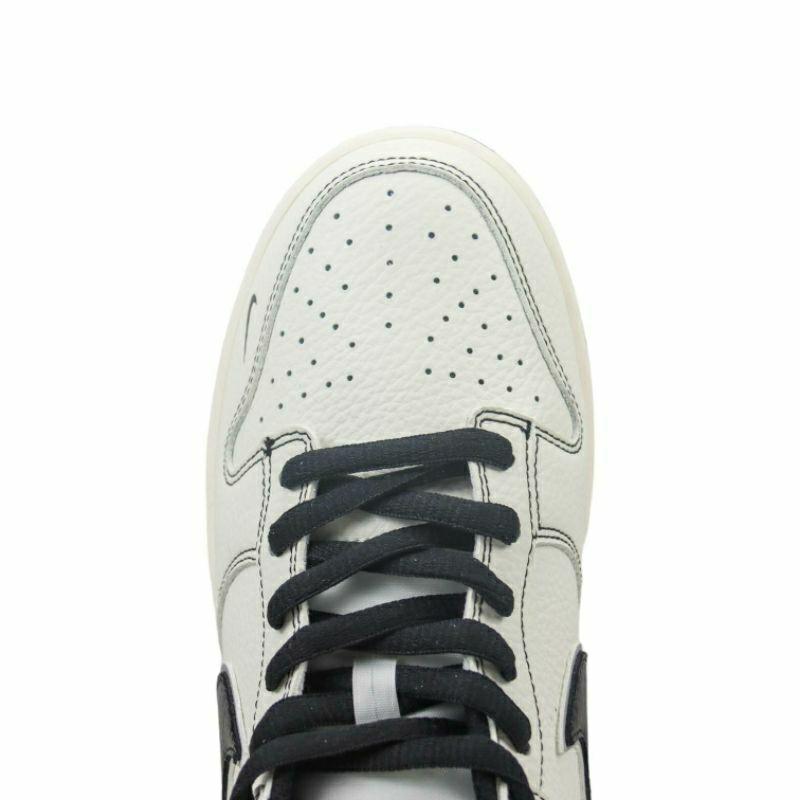 Dunk Low x Supreme 聯名款 白底黑勾/白黑 男女通用款鞋 RM2308-237-細節圖7